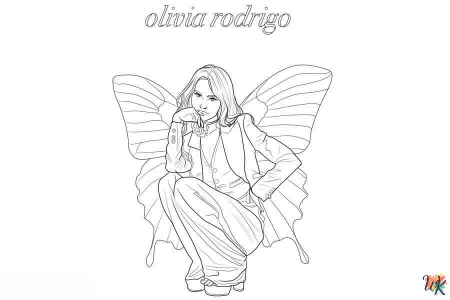 Dibujos para Colorear Olivia Rodrigo 7