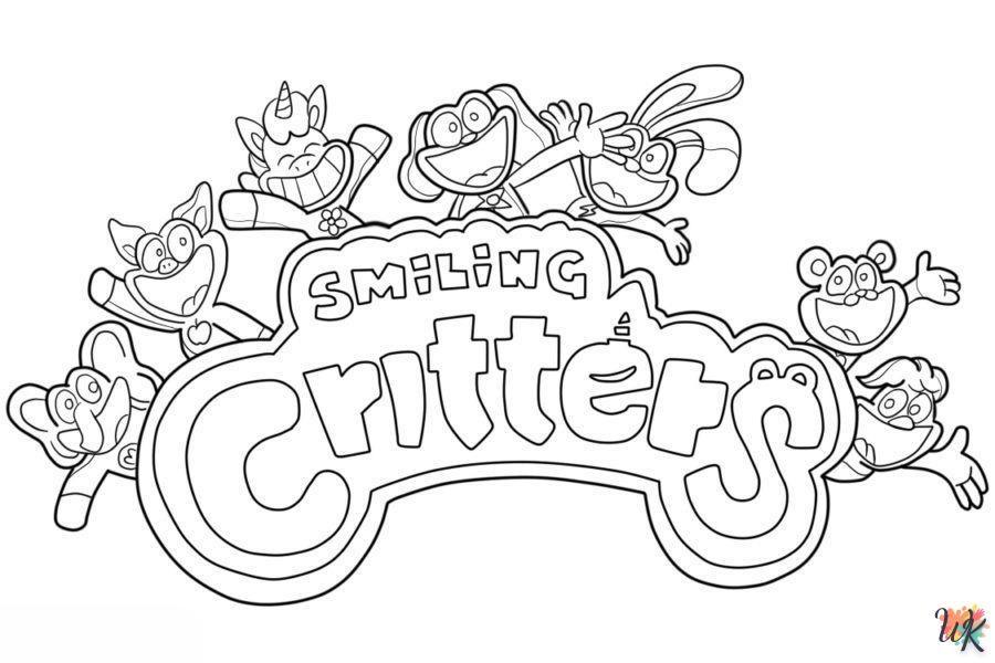 Dibujos para Colorear Smiling Critters 30