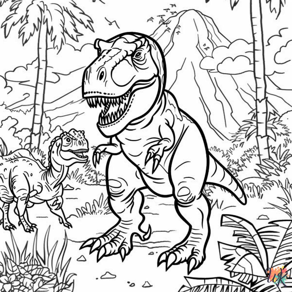 Dibujos para Colorear T Rex 7