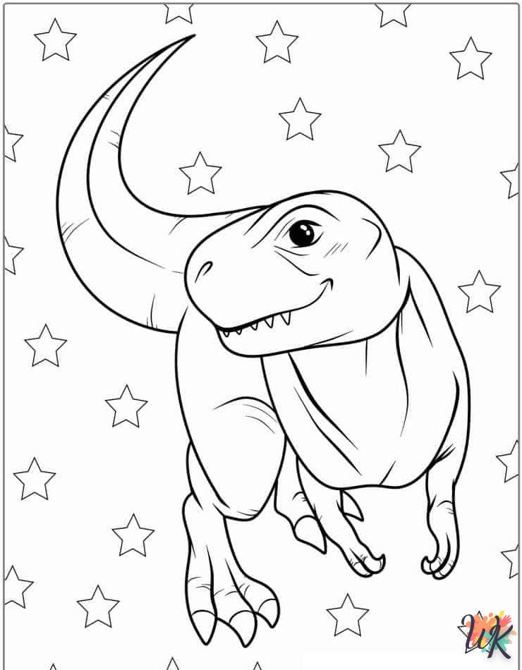 Dibujos para Colorear T Rex 13