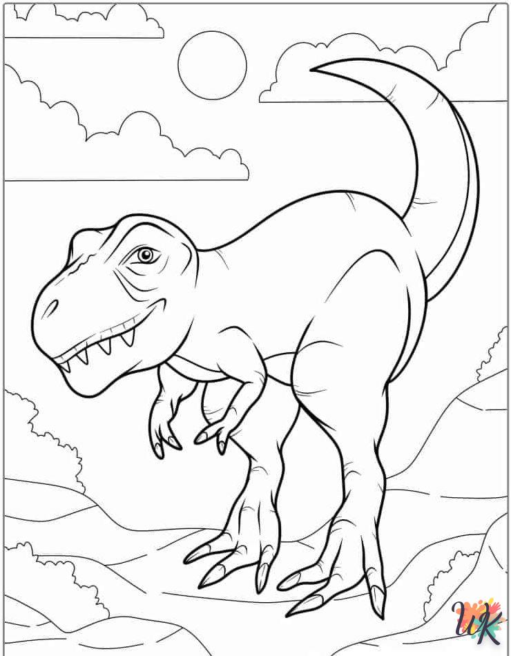 Dibujos para Colorear T Rex 12