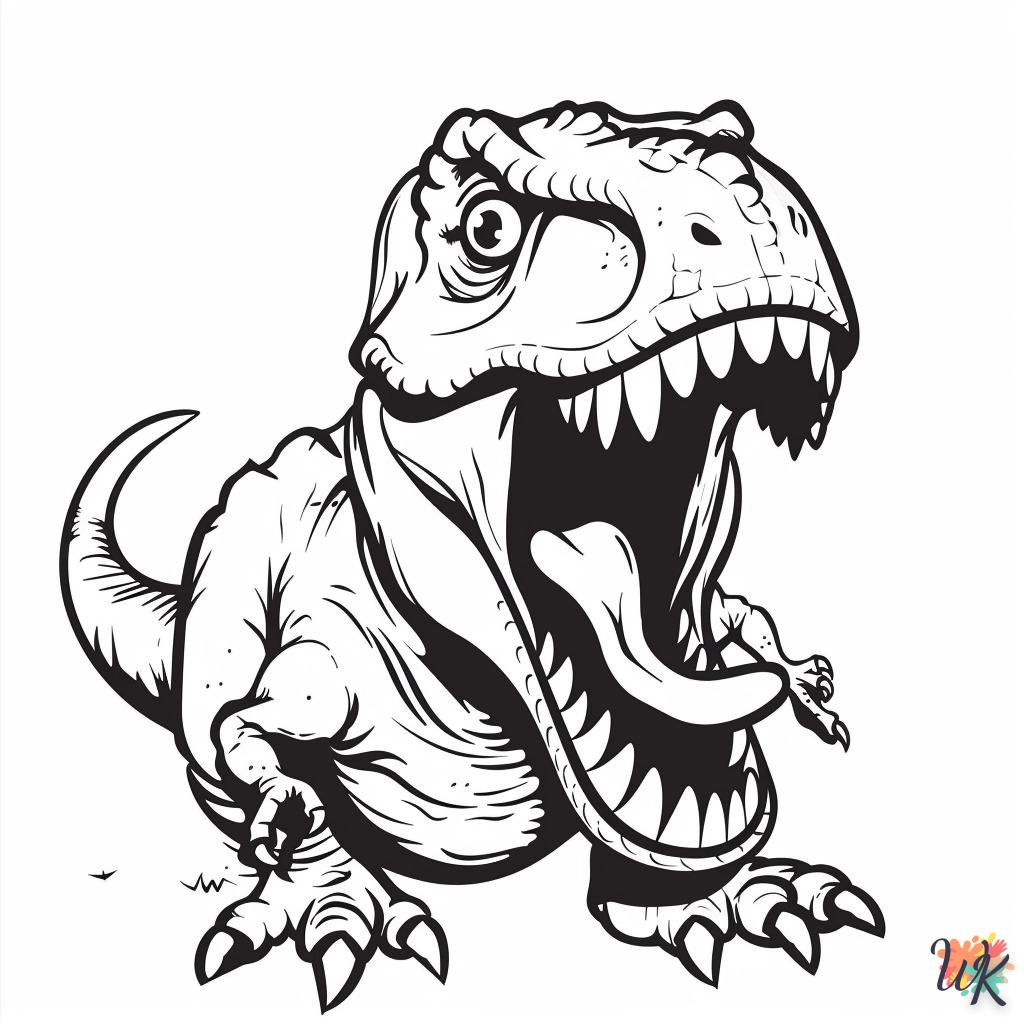 Dibujos para Colorear T Rex 1