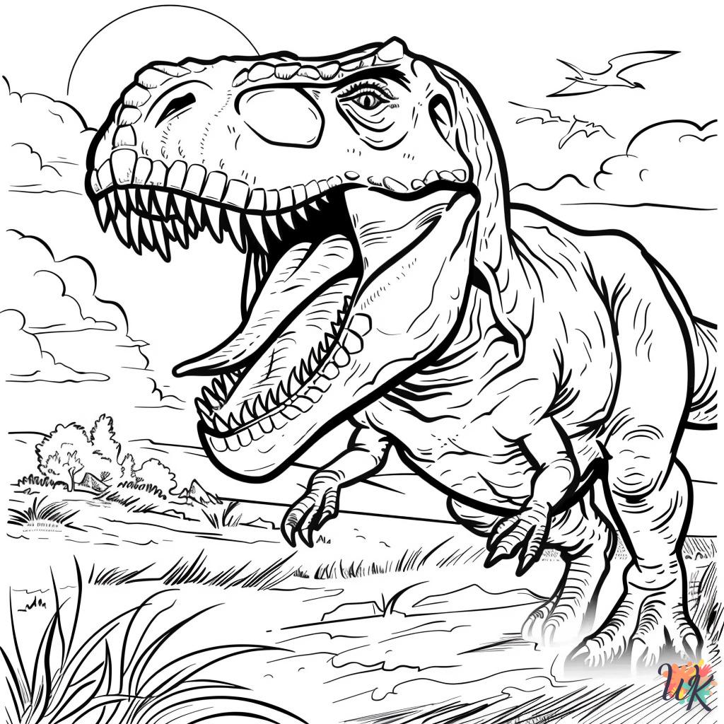 Dibujos para Colorear T Rex 2