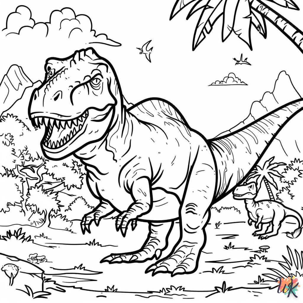 Dibujos para Colorear T Rex 8