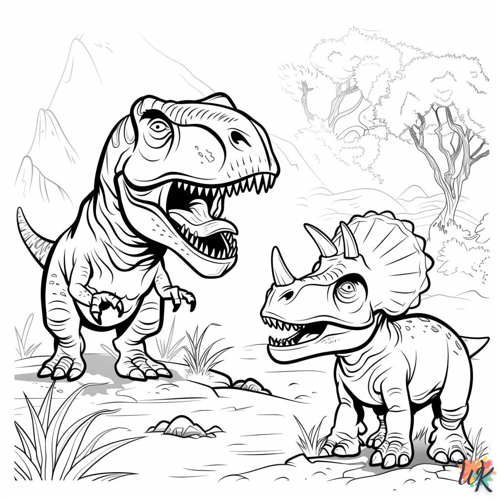 Dibujos para Colorear T Rex 5