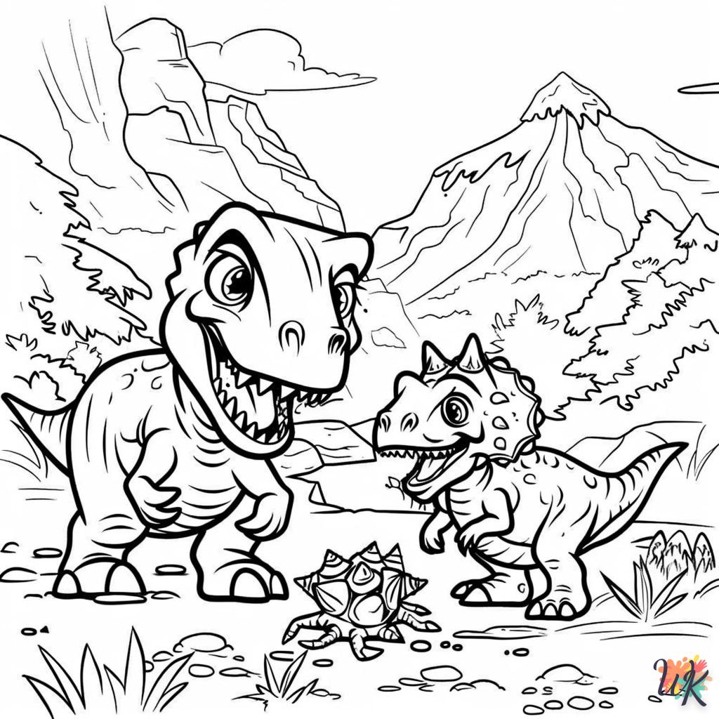 Dibujos para Colorear T Rex 4