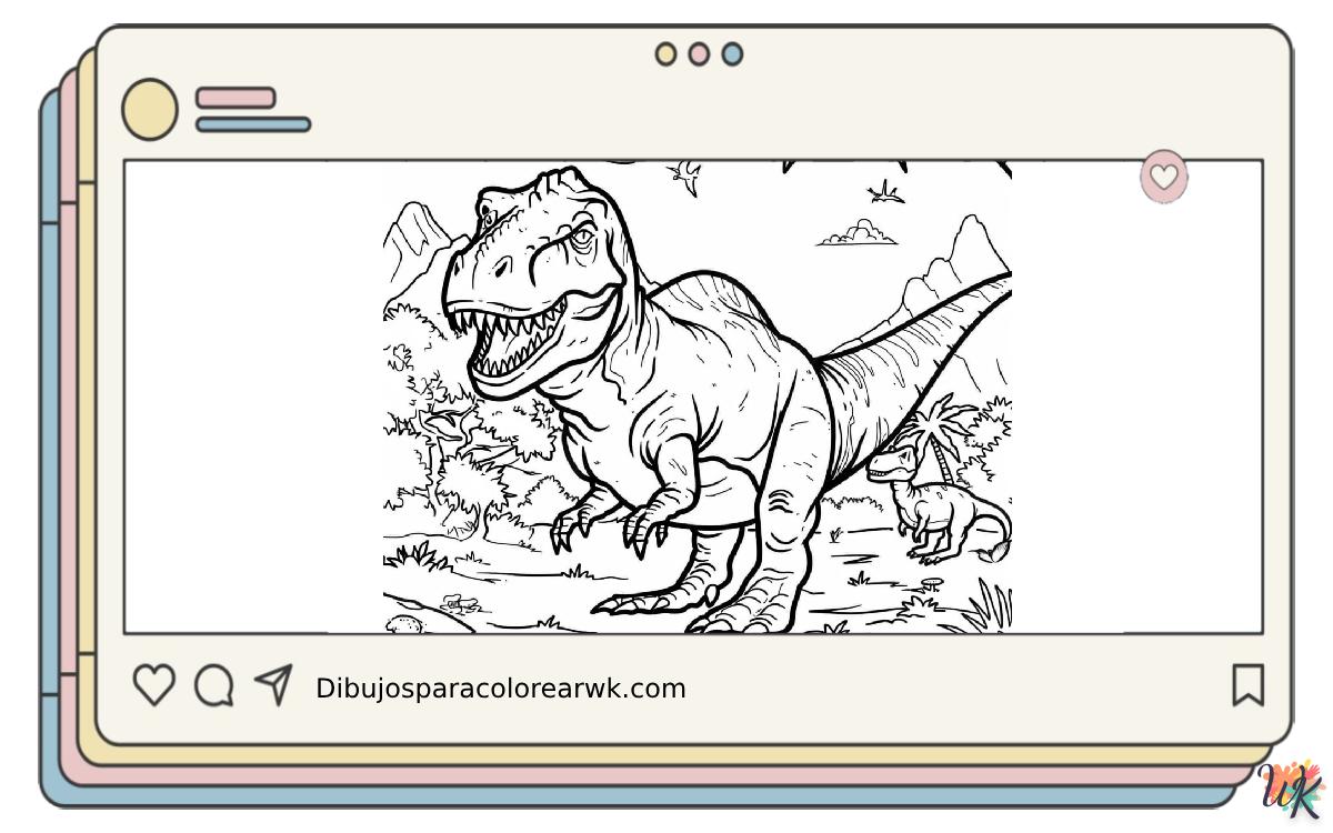 40 Dibujos Para Colorear T Rex