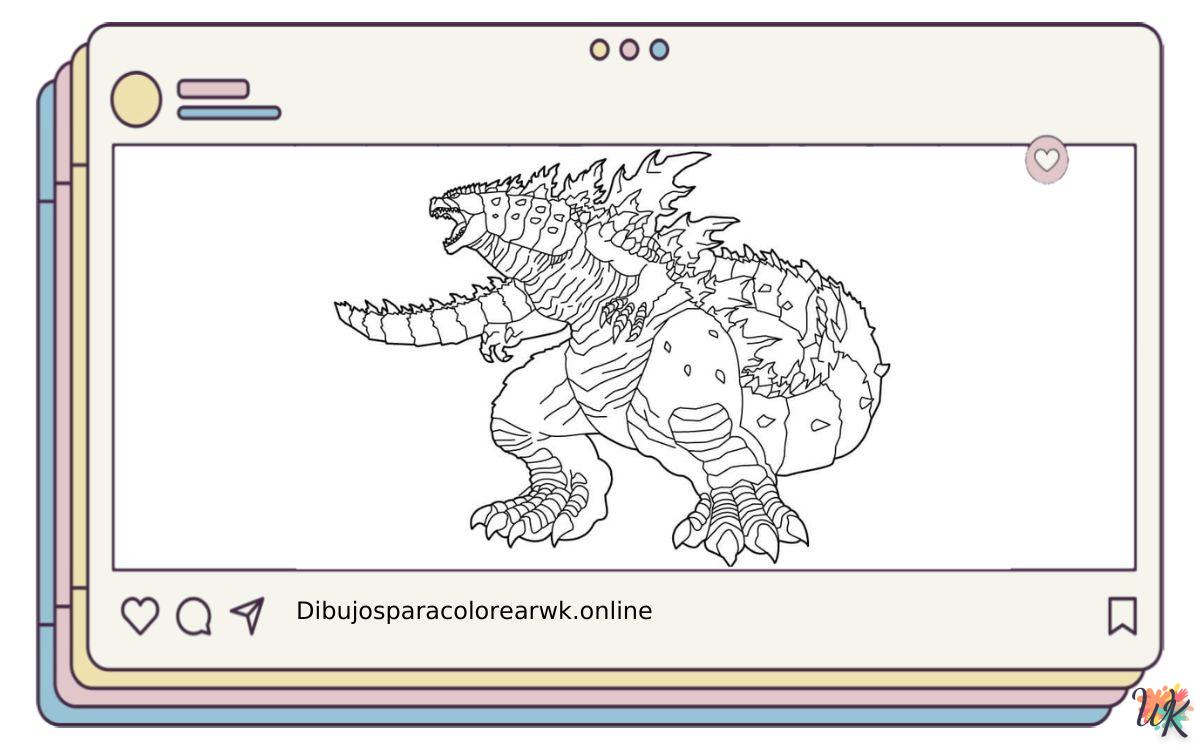 76 Dibujos Para Colorear Godzilla