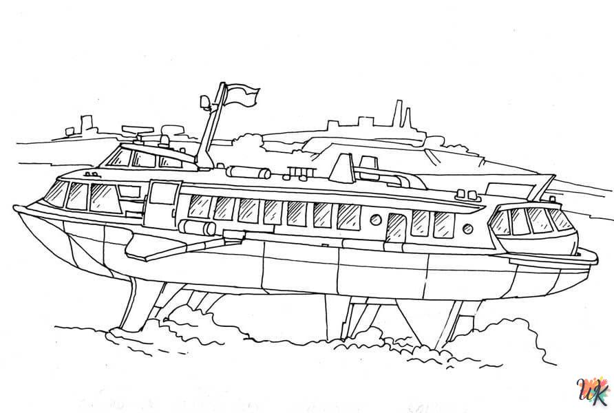 Dibujos para Colorear Barcos 11