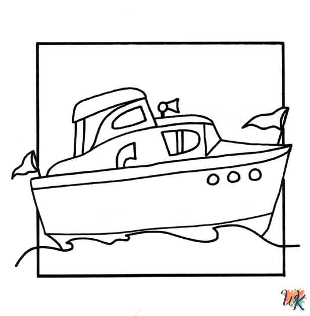 Dibujos para Colorear Barcos 29