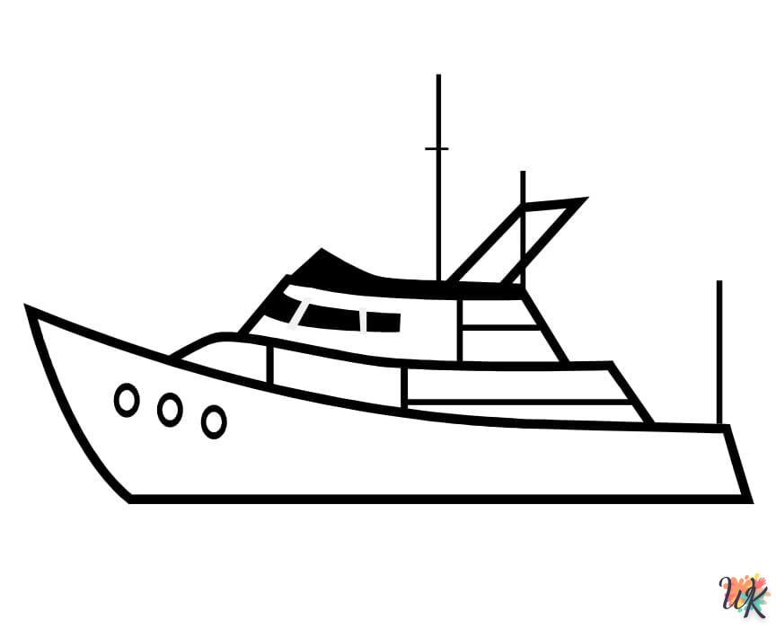 Dibujos para Colorear Barcos 34