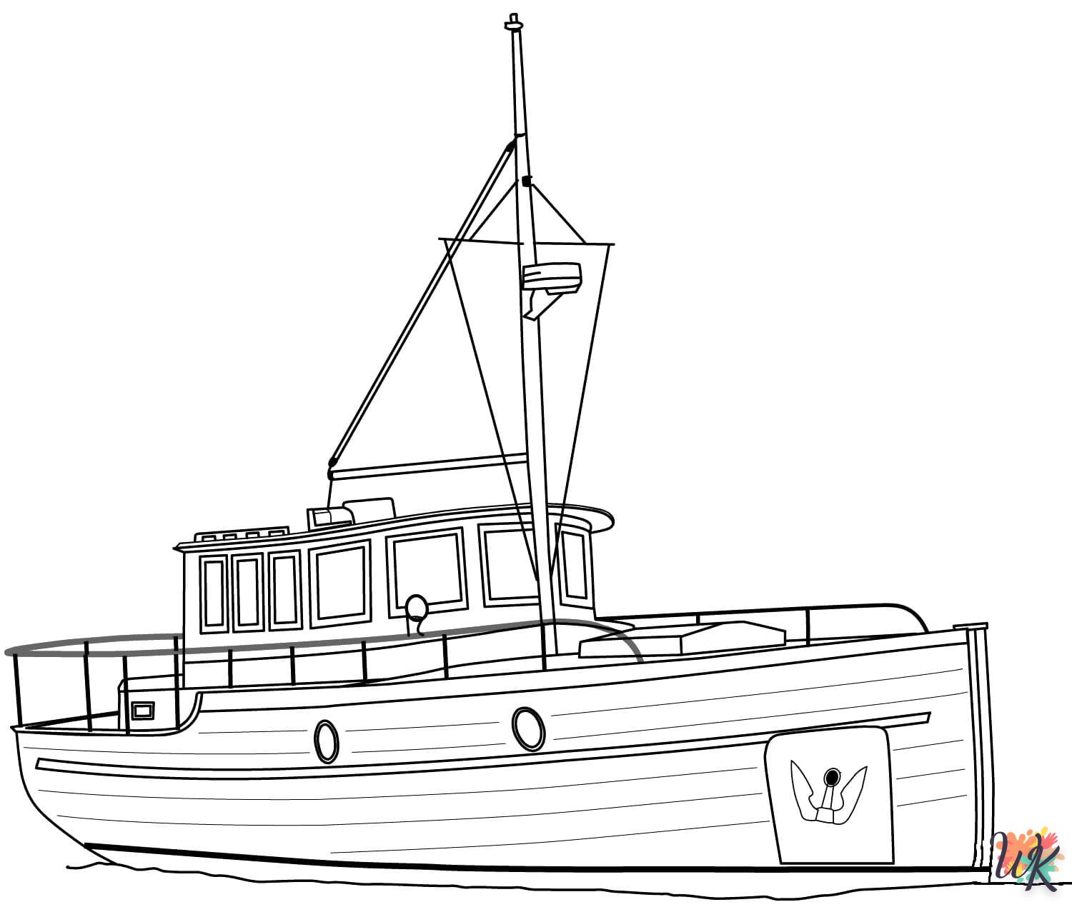 Dibujos para Colorear Barcos 35