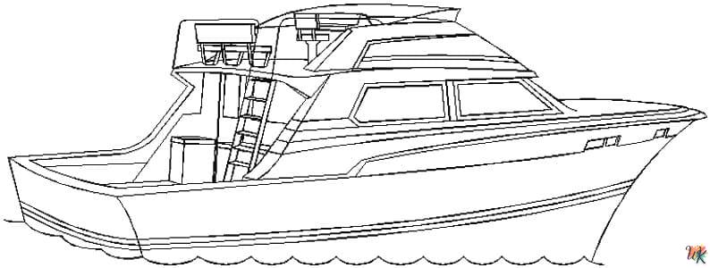 Dibujos para Colorear Barcos 37