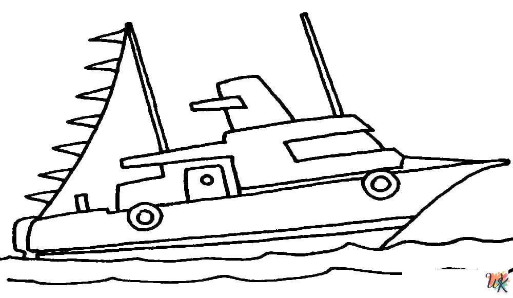 Dibujos para Colorear Barcos 41