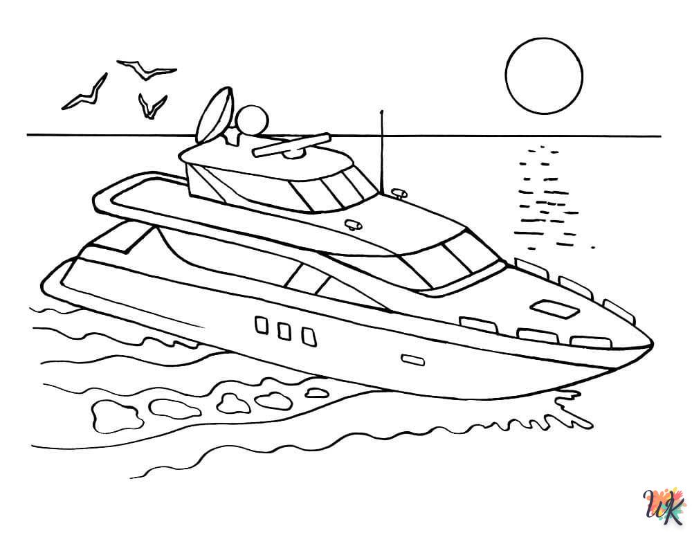 Dibujos para Colorear Barcos 42