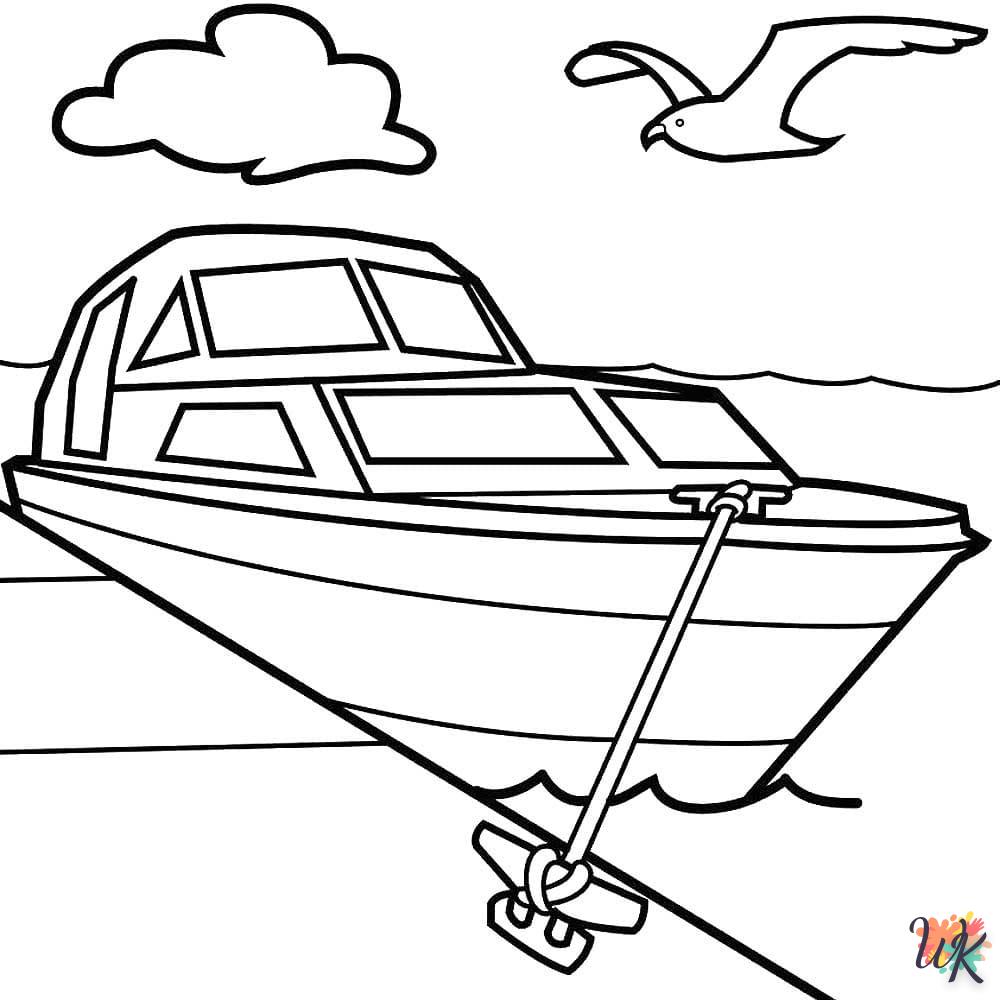 Dibujos para Colorear Barcos 43