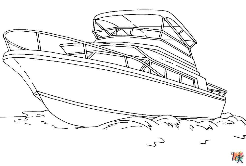 Dibujos para Colorear Barcos 45