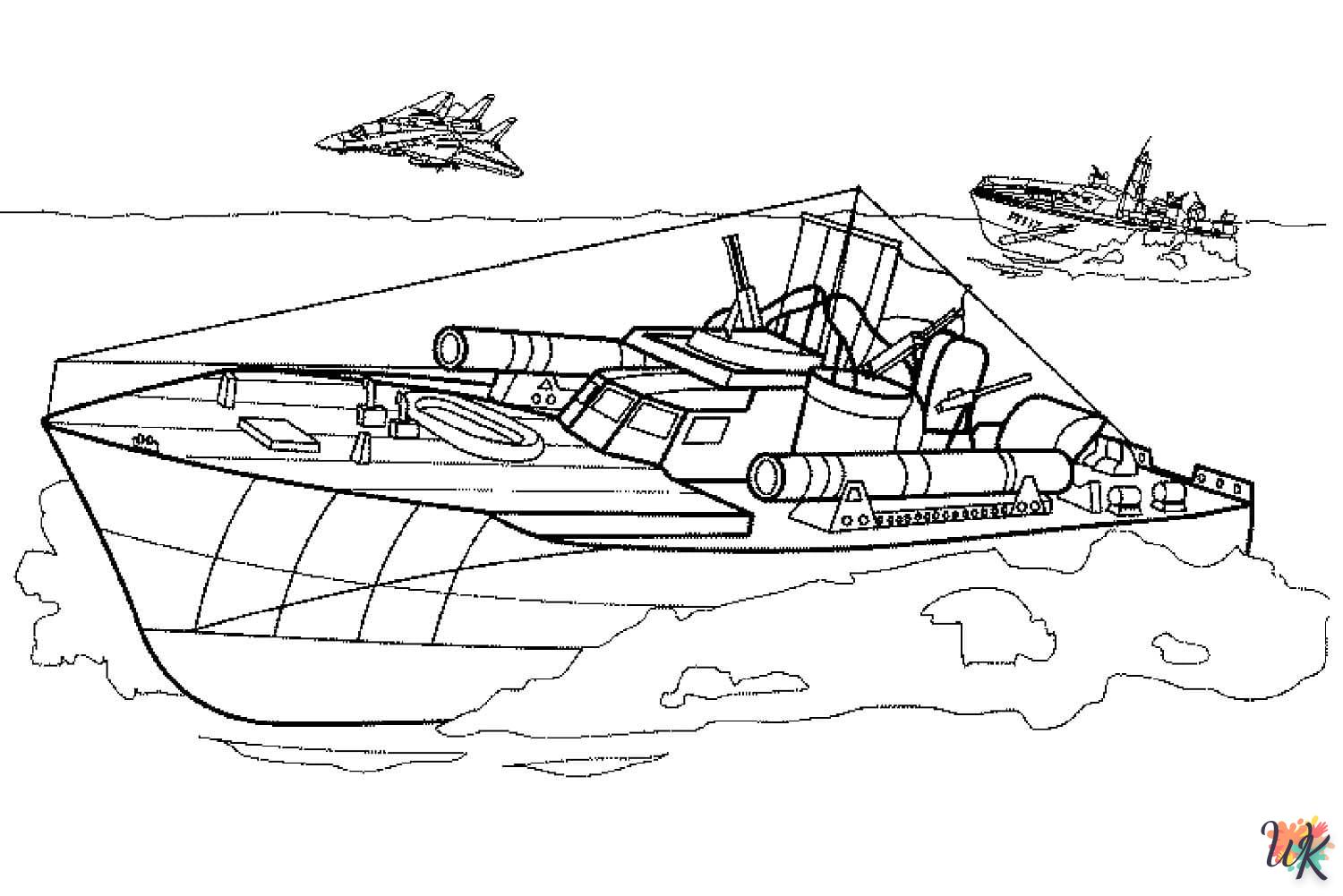 Dibujos para Colorear Barcos 52