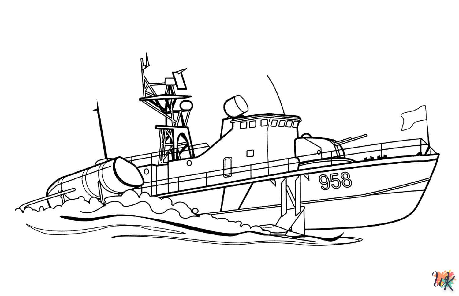 Dibujos para Colorear Barcos 53