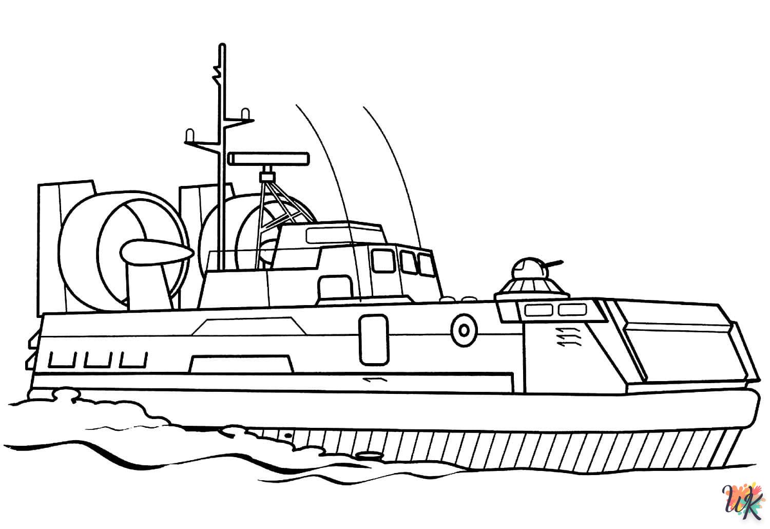 Dibujos para Colorear Barcos 54