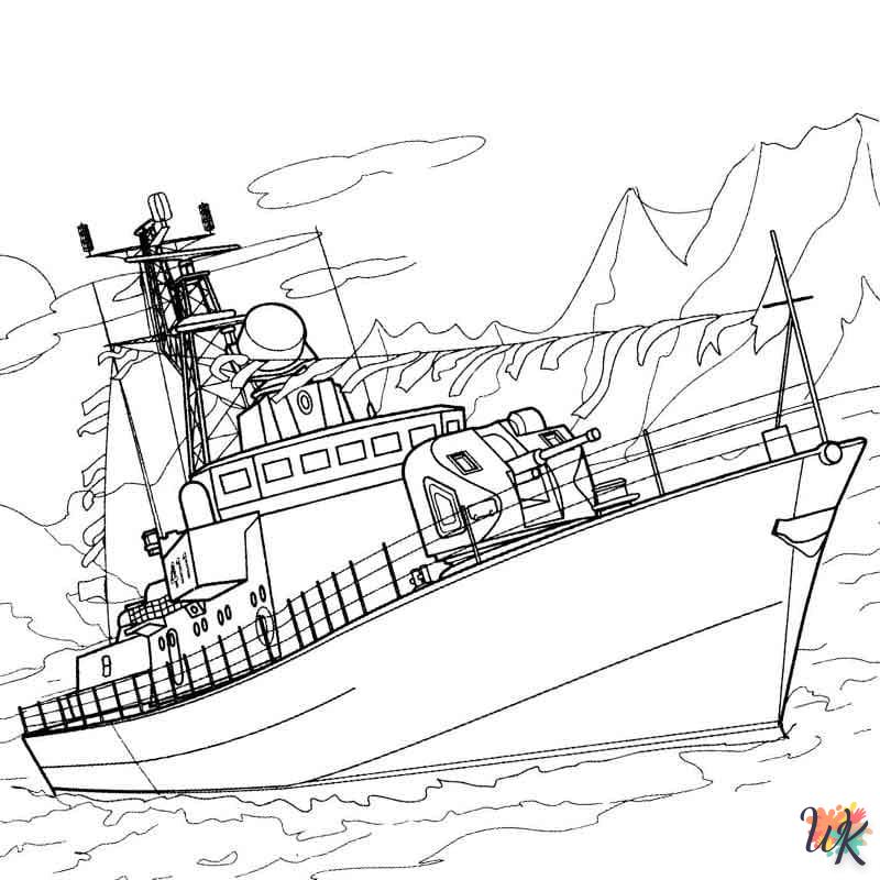 Dibujos para Colorear Barcos 68