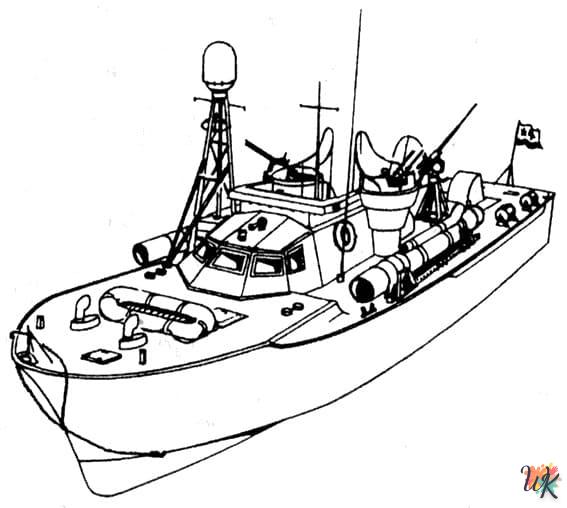 Dibujos para Colorear Barcos 7