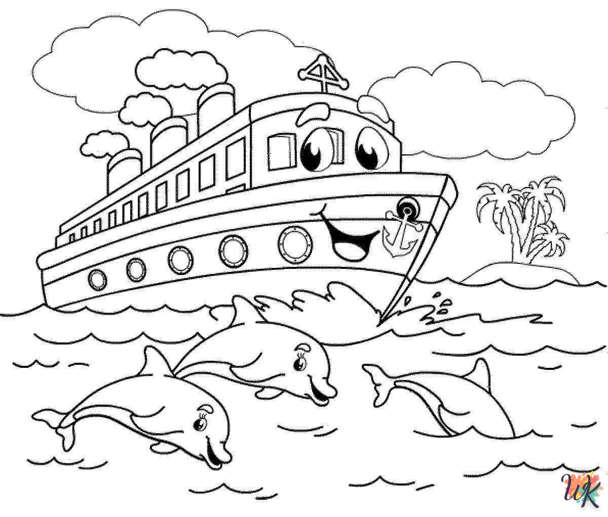Dibujos para Colorear Barcos 71