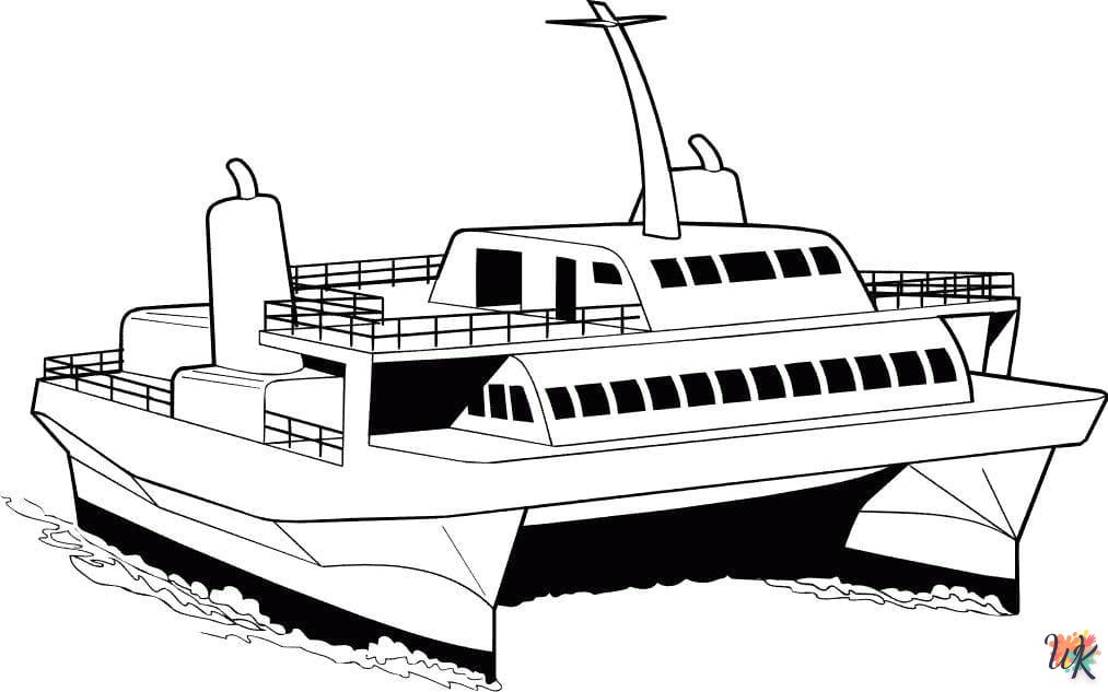 Dibujos para Colorear Barcos 74