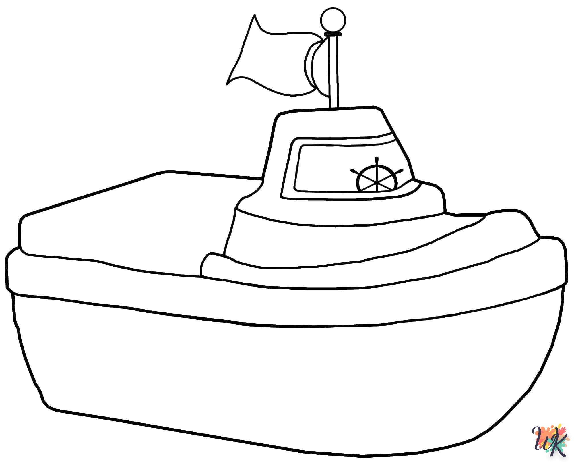 Dibujos para Colorear Barcos 79