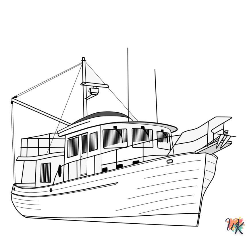 Dibujos para Colorear Barcos 8