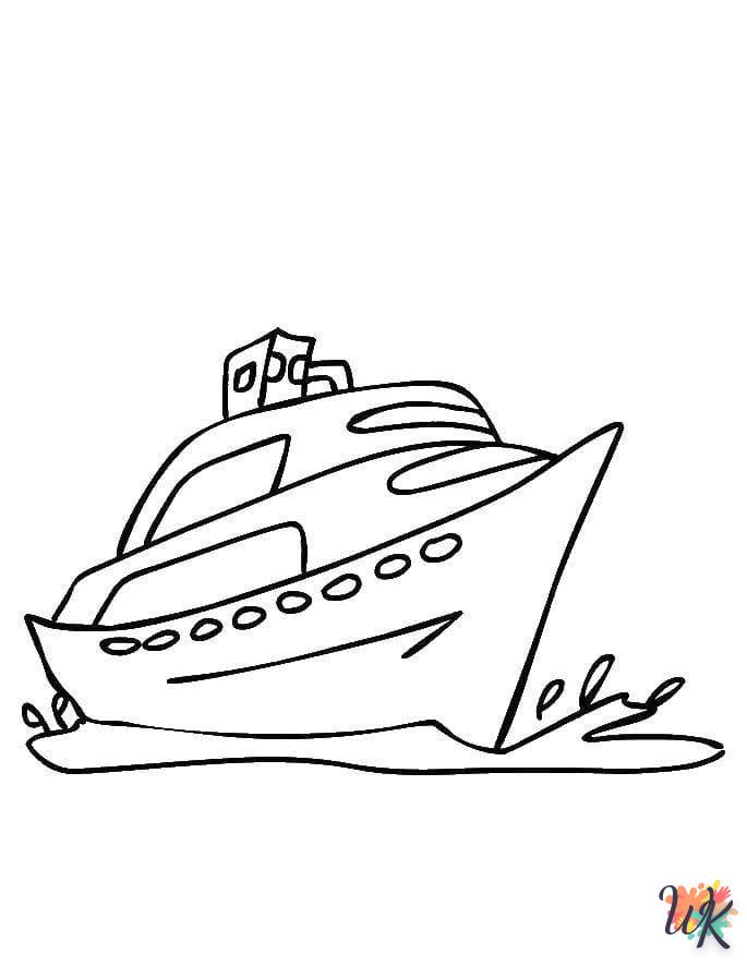 Dibujos para Colorear Barcos 80