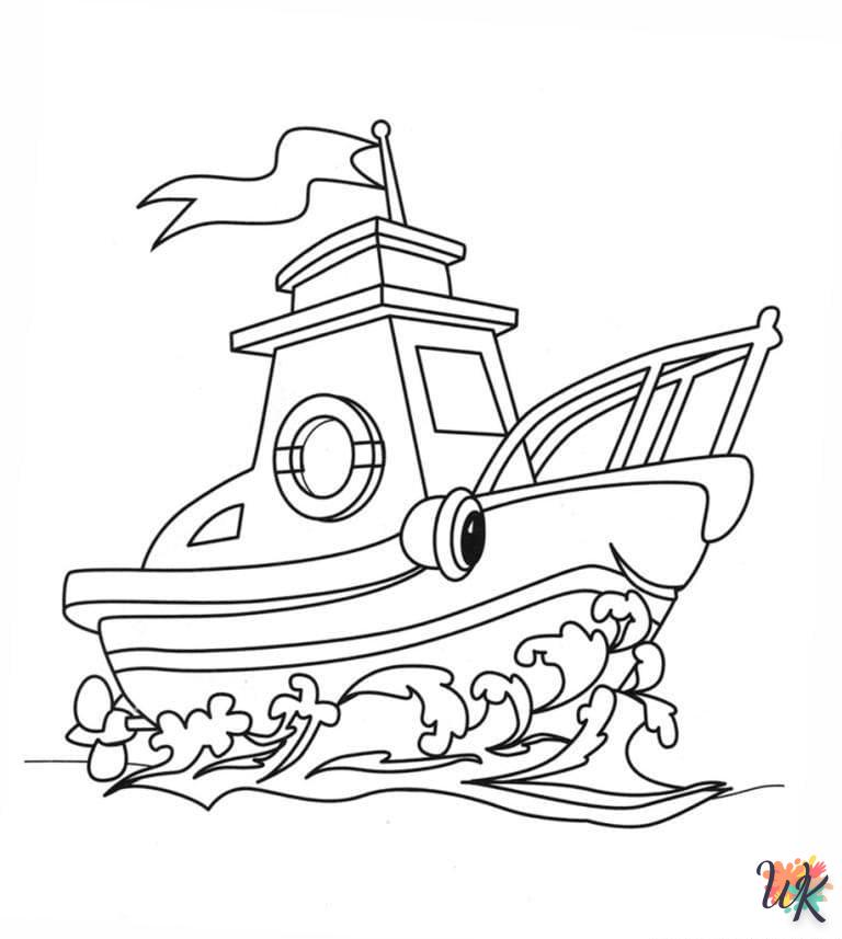 Dibujos para Colorear Barcos 82