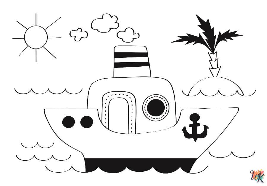 Dibujos para Colorear Barcos 84