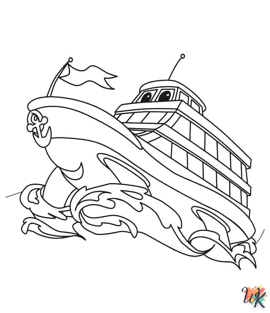 Dibujos para Colorear Barcos 92