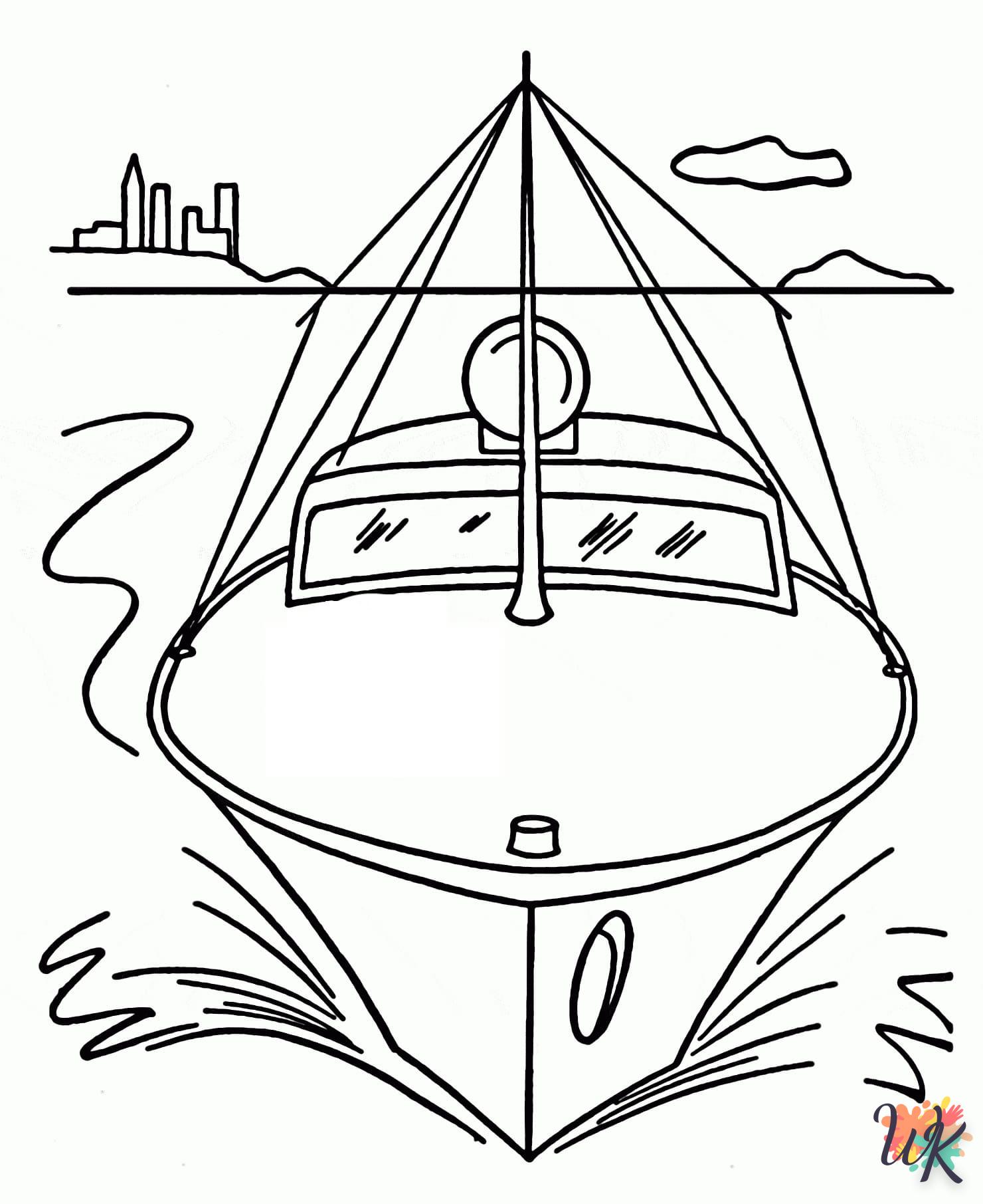 Dibujos para Colorear Barcos 97