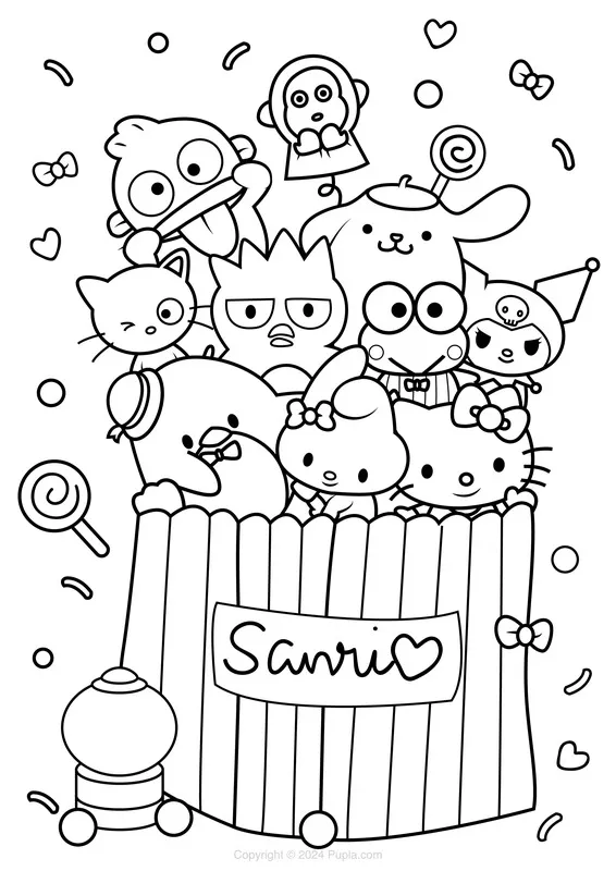 Dibujos para Colorear Sanrio 44