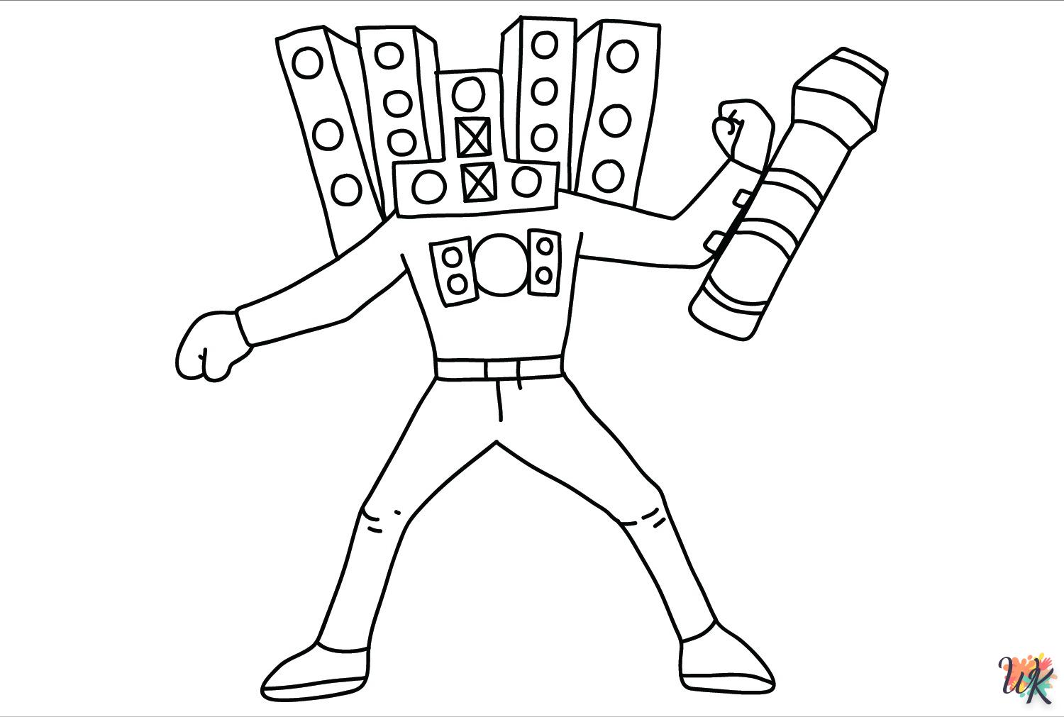 Dibujos para Colorear Titan Speakerman 11