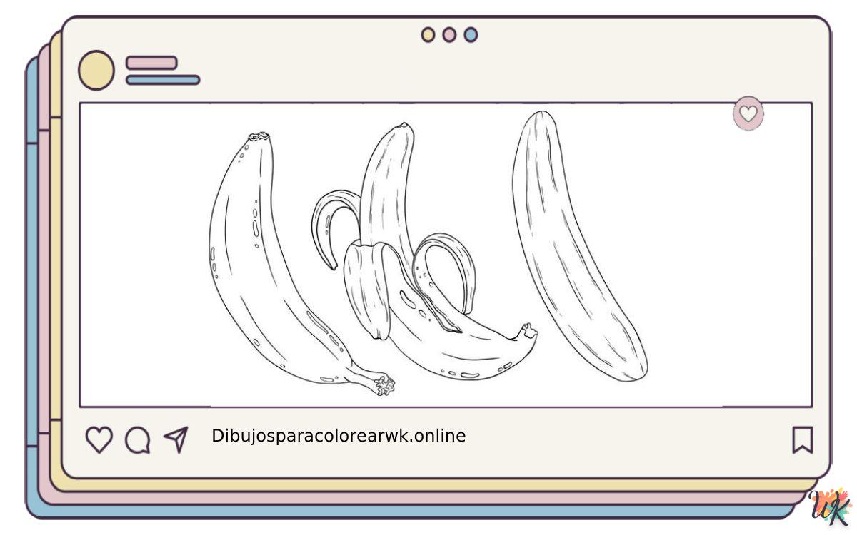 79 Dibujos Para Colorear Plátano