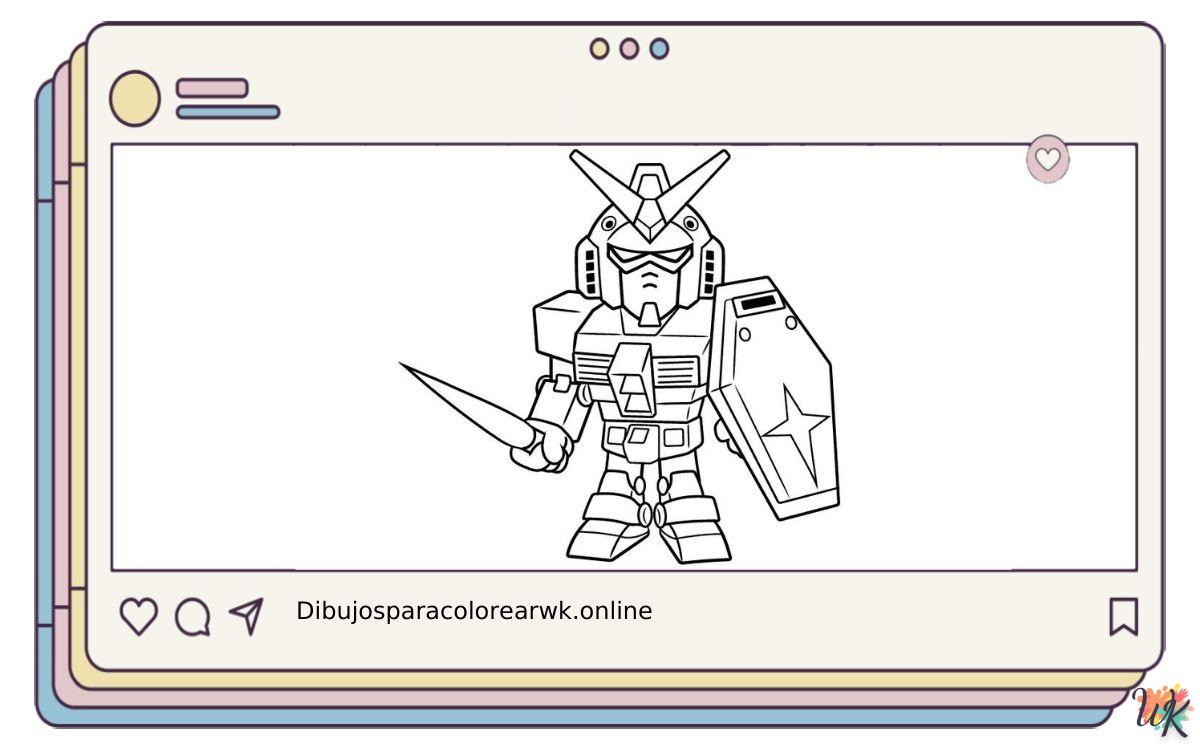28 Dibujos Para Colorear Gundam