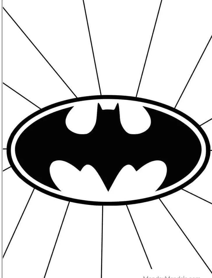 Batman colorear 14