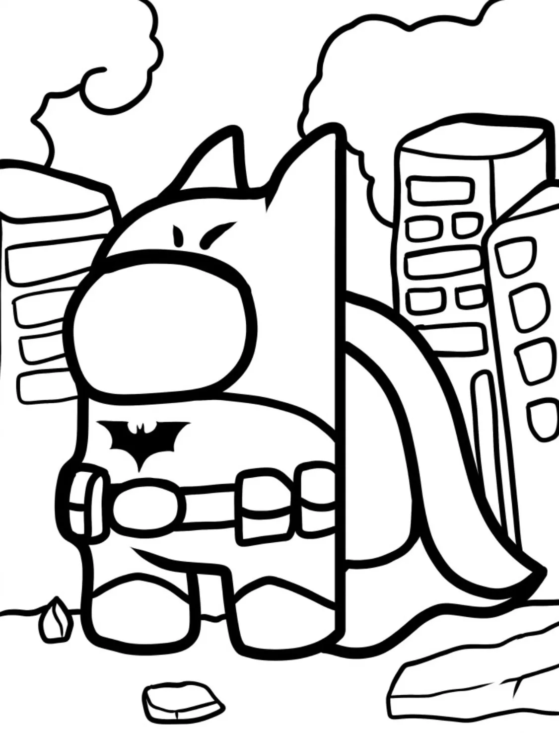 Batman colorear 2